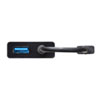 USB-CVLAN3BK 有線LANアダプタ(USB3.2 LAN変換・USBハブポート付・ブラック) USB-CVLAN3BK / 有線LANアダプタ(USB3.2 LAN変換・USBハブポート付・ブラック)