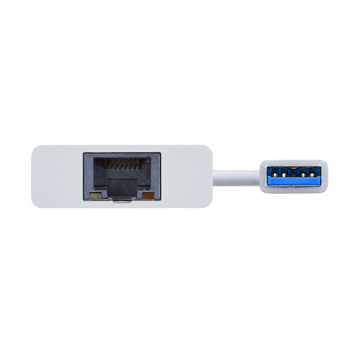USB-CVLAN3WN / 有線LANアダプタ（USB A Gen1-LAN変換・USBハブ付き・Gigabit対応・ホワイト）