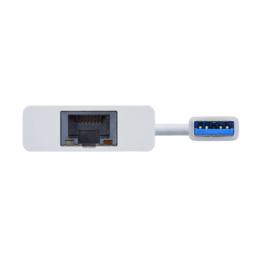 USB-CVLAN3W / 有線LANアダプタ（USB3.2 LAN変換・USBハブポート付・ホワイト）