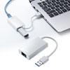 USB-CVLAN3W 有線LANアダプタ(USB3.2 LAN変換・USBハブポート付・ホワイト) USB-CVLAN3W / 有線LANアダプタ(USB3.2 LAN変換・USBハブポート付・ホワイト)