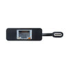 USB-CVLAN4BKN 有線LANアダプタ(USB Type-C-LAN変換・USBハブ付き・Gigabit対応・ブラック) USB-CVLAN4BKN / 有線LANアダプタ(USB Type-C-LAN変換・USBハブ付き・Gigabit対応・ブラック)
