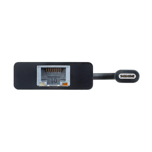 USB-CVLAN4BKN / 有線LANアダプタ（USB Type-C-LAN変換・USBハブ付き・Gigabit対応・ブラック）