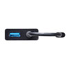 USB-CVLAN4BKN 有線LANアダプタ(USB Type-C-LAN変換・USBハブ付き・Gigabit対応・ブラック) USB-CVLAN4BKN / 有線LANアダプタ(USB Type-C-LAN変換・USBハブ付き・Gigabit対応・ブラック)
