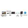 USB-CVLAN4BKN 有線LANアダプタ(USB Type-C-LAN変換・USBハブ付き・Gigabit対応・ブラック) USB-CVLAN4BKN / 有線LANアダプタ(USB Type-C-LAN変換・USBハブ付き・Gigabit対応・ブラック)
