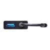 USB-CVLAN4BK USB3.2 TypeC-LAN変換アダプタ(USBハブポート付・ブラック) USB-CVLAN4BK / USB3.2 TypeC-LAN変換アダプタ(USBハブポート付・ブラック)