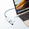 USB-CVLAN4WN 有線LANアダプタ(USB Type-C-LAN変換・USBハブ付き・Gigabit対応・ホワイト) USB-CVLAN4WN / 有線LANアダプタ(USB Type-C-LAN変換・USBハブ付き・Gigabit対応・ホワイト)