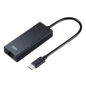 USB-CVLAN6BK / USB3.2 Type-C-LAN変換アダプタ（2.5Gbps対応）