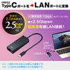 USB-CVLAN6BK / USB Type-C-LAN変換アダプタ（2.5Gbps対応）