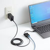 USB-CVLAN7BK / USB Type-C-LAN変換アダプタ（PD対応・ブラック）