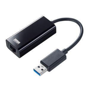 USB-CVLAN8BK / USB-LAN変換アダプタ(1Gbps・USB-A接続)