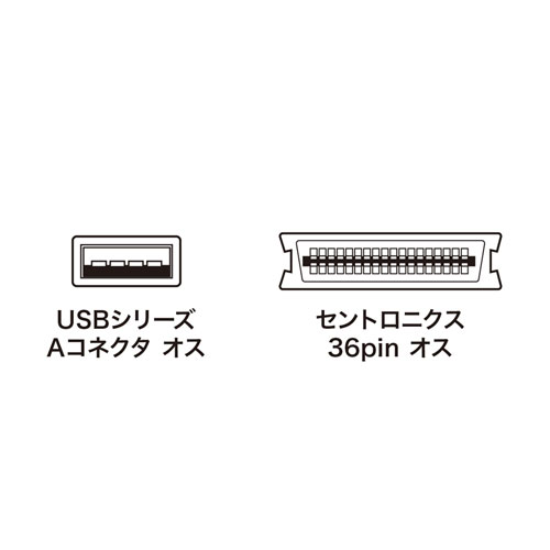 USB-CVPR5 / USBプリンタコンバーターケーブル（IEEE1284-USB変換・5m）