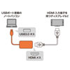 USB-CVU3HD2 USB3.0-HDMIディスプレイアダプタ(4K対応) USB-CVU3HD2 / USB3.0-HDMIディスプレイアダプタ(4K対応)