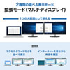 USB-CVU3HD3 / USB3.1-HDMIディスプレイアダプタ(4K対応・ 2出力・LAN-ポート付き)