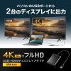 USB-CVU3HD5 / USB-HDMIディスプレイアダプタ(4K対応・2画面出力)