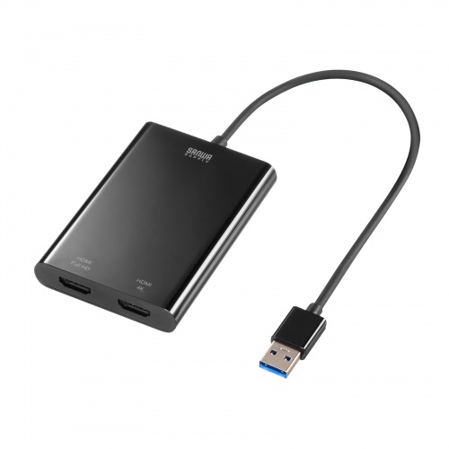 USB-CVU3HD5 / USB-HDMIディスプレイアダプタ(4K対応・2画面出力)