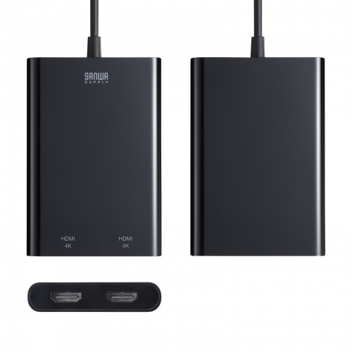 USB-CVU3HD6 / USB-HDMIディスプレイアダプタ（4K×2画面出力）