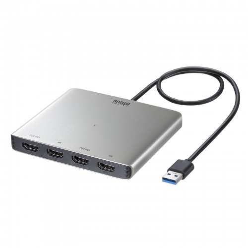 USB-CVU3HD7 / USB-HDMIディスプレイアダプタ（4画面出力）