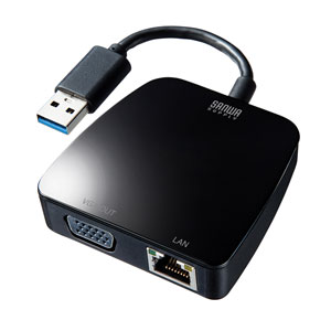 USB3.1ポートをVGAポート・LANポートに変換できるアダプタを発売