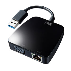 USB-CVU3VL1 / 有線LANアダプタ(USB3.1 アナログVGA・LAN変換)