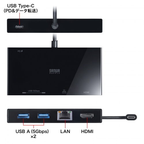 USB-DKM10BK / USB Type-Cドッキングステーション