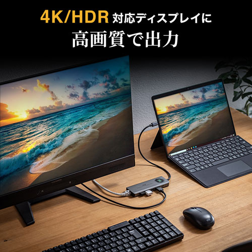 USB-DKM1 / USB3.2 Gen2対応Type-Cドッキングステーション