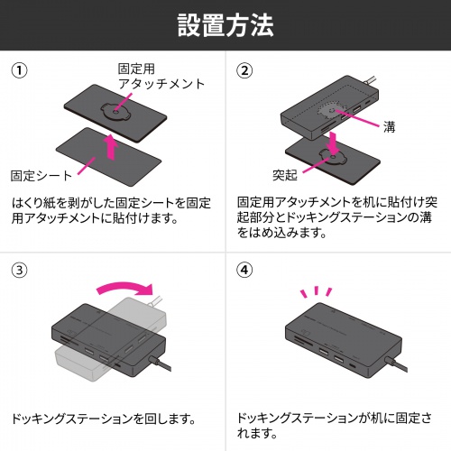 USB-DKM3BKN / USB Type-C ドッキングステーション