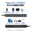 USB-DKM3BKN USB Type-C ドッキングステーション USB-DKM3BKN / USB Type-C ドッキングステーション