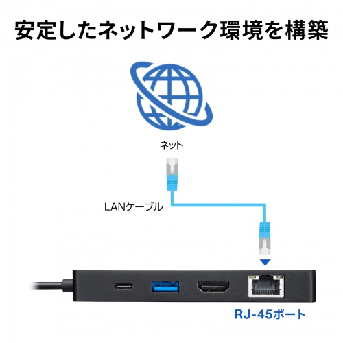 USB-DKM3BK / USB Type-C ドッキングステーション