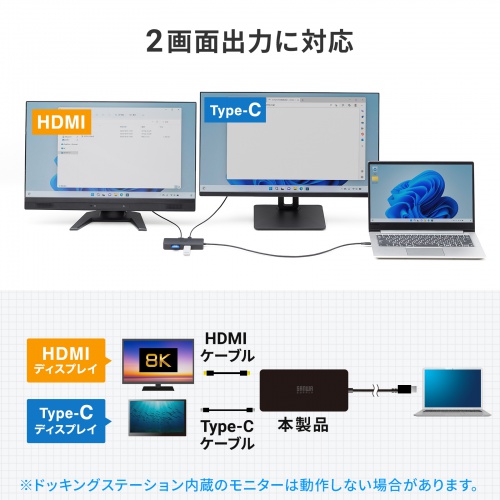 USB-DKM5BKN / USB Type-C ドッキングステーション