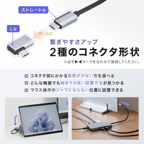 USB-DKM8S / USB Type-C ドッキングステーション