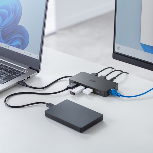 USB-DKMC12BK / USB Type-C ドッキングステーション(3画面出力対応)