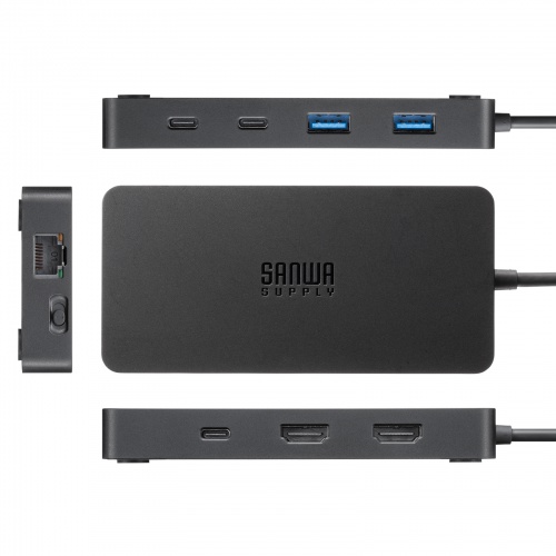 USB-DKMC12BK / USB Type-C ドッキングステーション(3画面出力対応)