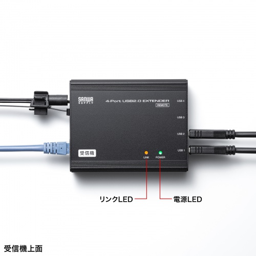 LEDで接続状況をお知らせ