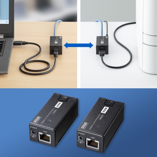 USB-EXSET5 / USB2.0エクステンダー（150m延長、1ポート）