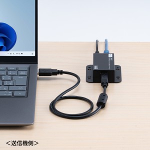 4台のUSB機器をLANケーブルで最大50m延長できるUSB2.0エクステンダーを発売
