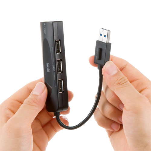 USB-HAC401BK / USB3.0+USB2.0コンボハブ（ブラック）