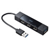 USB-HAC402BK / USB3.0+USB2.0コンボハブ（ブラック）