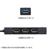 USB-HAC402R / USB3.0+USB2.0コンボハブ（レッド）