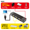 USB-HAC402W / USB3.0+USB2.0コンボハブ（ホワイト）