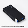 USB-HAM405BK / ケーブル収納4ポートUSB3.0ハブ（ブラック）