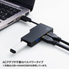 USB-HAM405SV ケーブル収納4ポートUSB3.0ハブ(シルバー) USB-HAM405SV / ケーブル収納4ポートUSB3.0ハブ(シルバー)