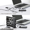 USB-HBX710BK ケーブル収納BOX付き7ポートUSB2.0ハブ(ブラック) USB-HBX710BK / ケーブル収納BOX付き7ポートUSB2.0ハブ(ブラック)