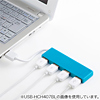 USB-HCH407BK 4ポートUSB2.0ハブ(ブラック) USB-HCH407BK / 4ポートUSB2.0ハブ(ブラック)