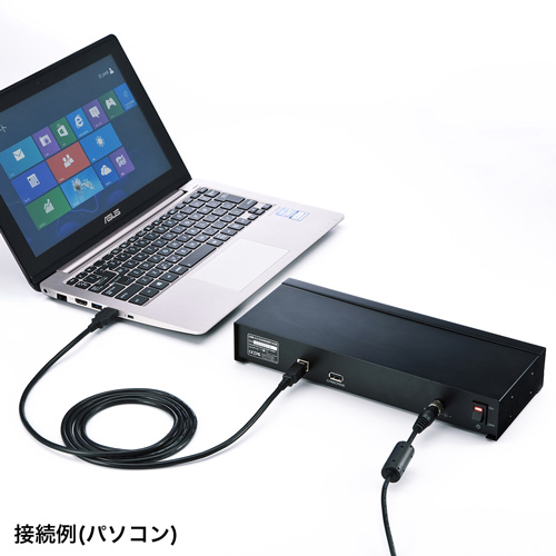 USB-HCS20 / USB2.0 20ポートハブ（ブラック）