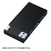 USB-HCS315BK / USB3.0 SDカードリーダー付きハブ（ブラック）