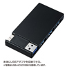 USB-HCS315SV / USB3.0 SDカードリーダー付きハブ（シルバー）