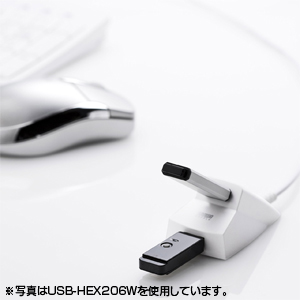 USB-HEX215BK / 手元延長用2ポートUSB2.0ハブ（ブラック）