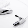 USB-HEX215W 手元延長用2ポートUSB2.0ハブ(ホワイト) USB-HEX215W / 手元延長用2ポートUSB2.0ハブ(ホワイト)
