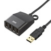 USB-HEX415BKN / 延長用4ポートUSB2.0ハブ(ブラック)