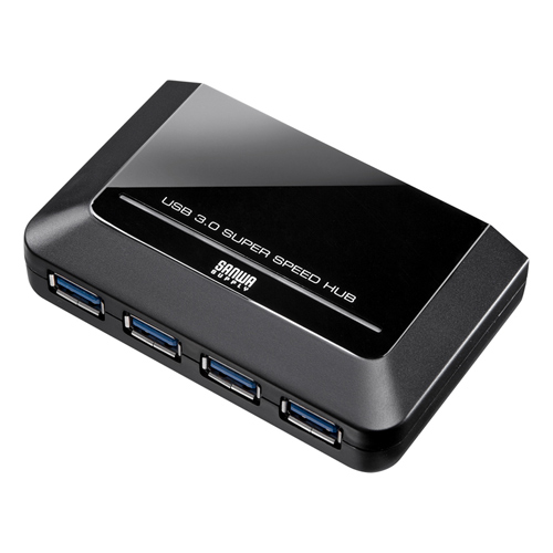 USB-HGW410BKN【4ポートUSB3.0ハブ（ブラック）】Intel製PantherPoint